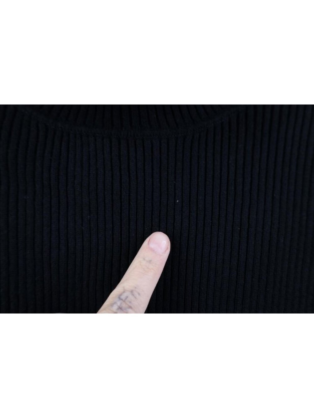 Vintage 90s Ralph Lauren Womens Size Small Ribbed Knit Turtleneck Sweater Black - Picture 6 of 11